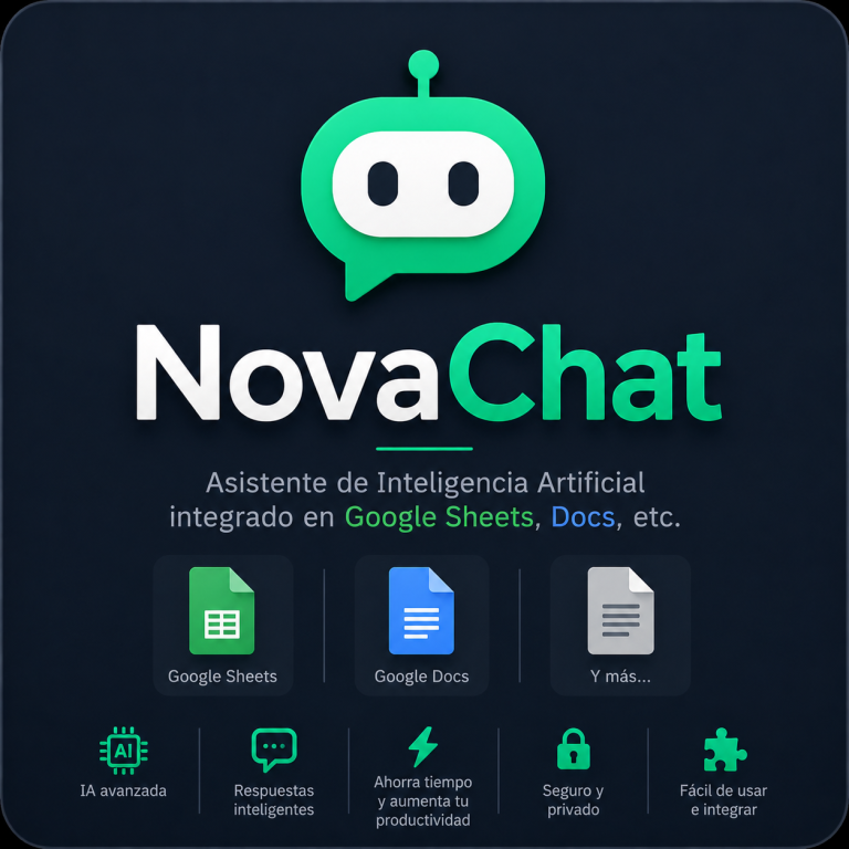NovaChat – Asistente de IA en Google Sheets