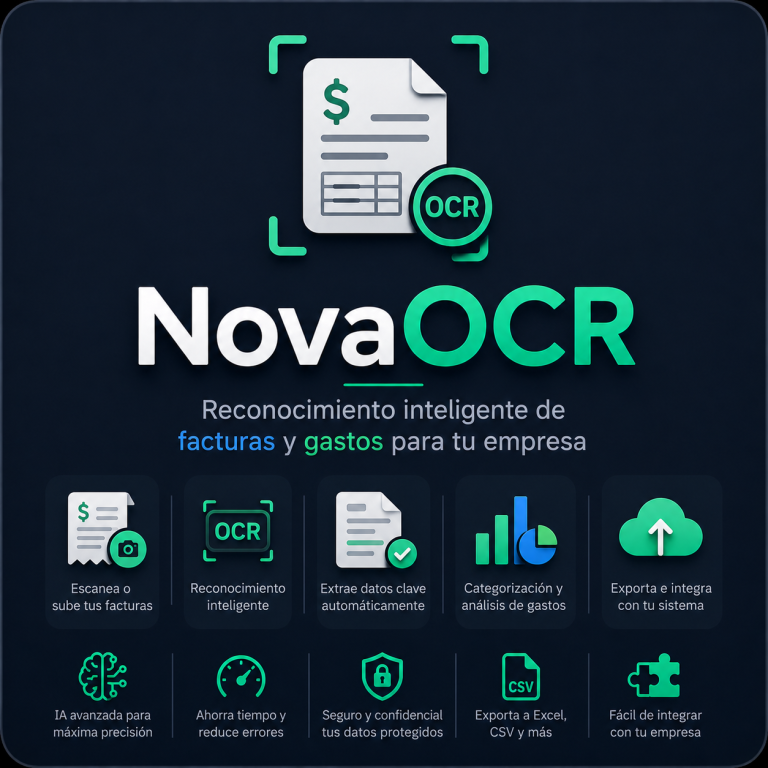 NovaOCR — Reconocimiento inteligente de facturas y gastos